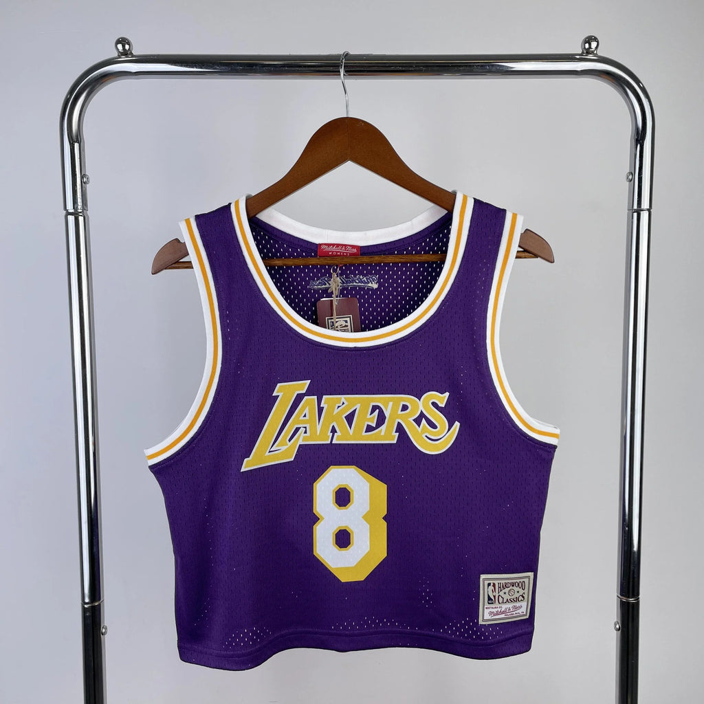 Jersey Cropped Kobe Bryant Los Angeles Lakers Mitchell & Ness Hardwood Classics Purple
