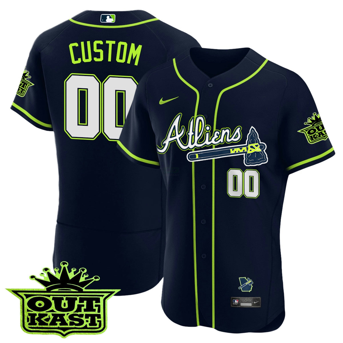 MLB Atlanta Atliens Flex Base Jersey