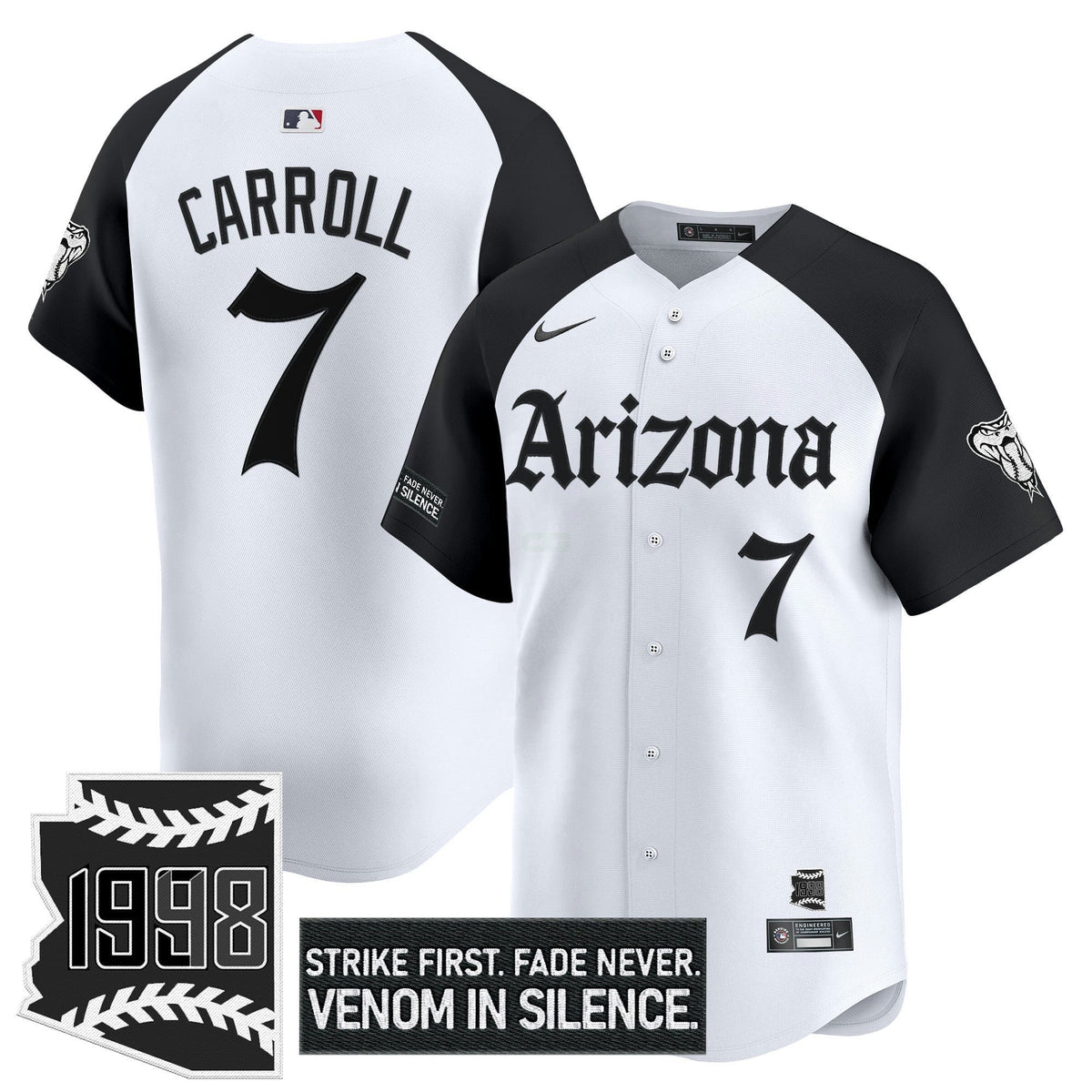 MLB Men’s Arizona ‘Gothic Desert Fang Edition’ Vapor Premier Limited Jersey