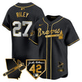 MLB Men’s Atlanta 2024 Robinson & Georgia Patch Vapor Premier Limited Jersey