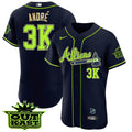 MLB Men’s Atlanta Atliens Flex Base Gold Trim Jersey