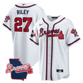 MLB Men’s Atlanta Georgia State Patch Jersey – White