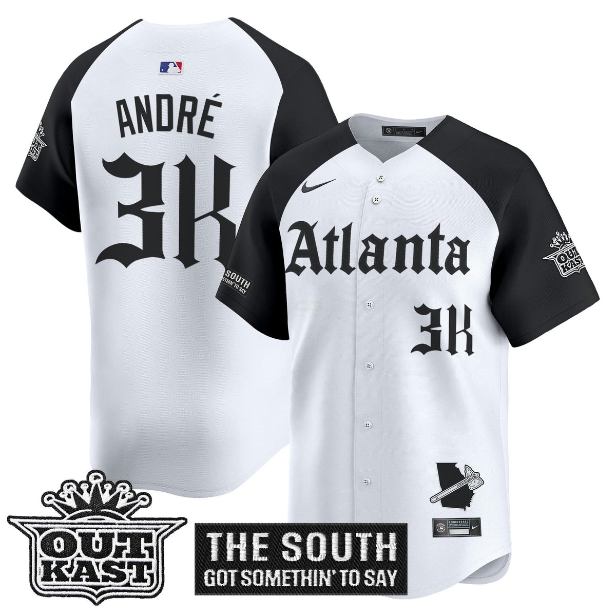 MLB Men’s Atlanta ‘Gothic South x Outkast Edition’ Vapor Premier Limited Jersey