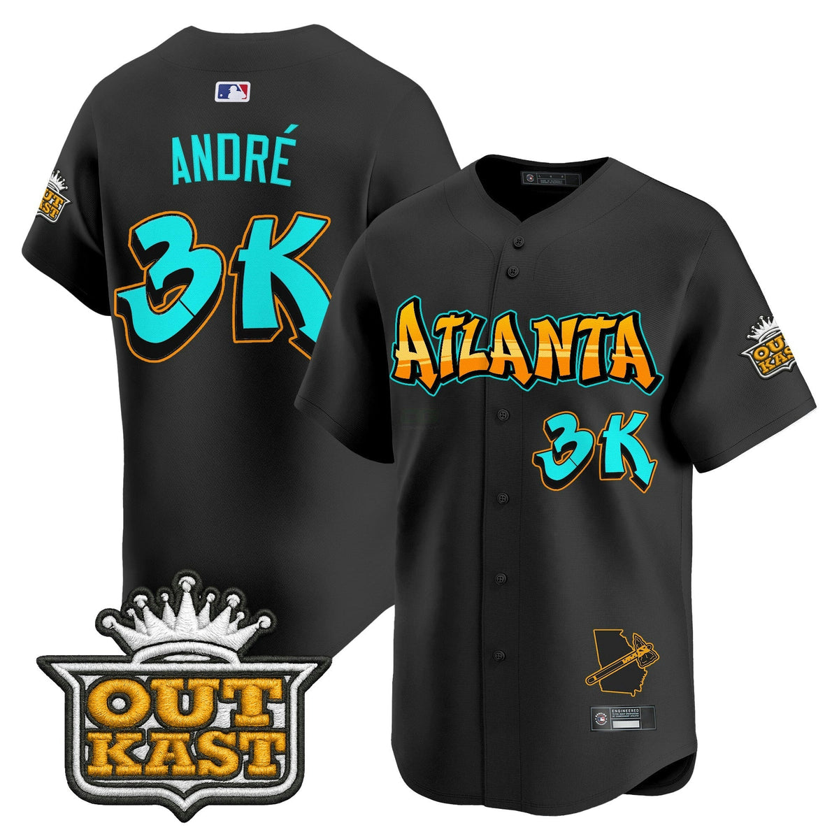 MLB Men’s Atlanta ‘Graffiti A-Town Edition’ Vapor Premier Limited Jersey