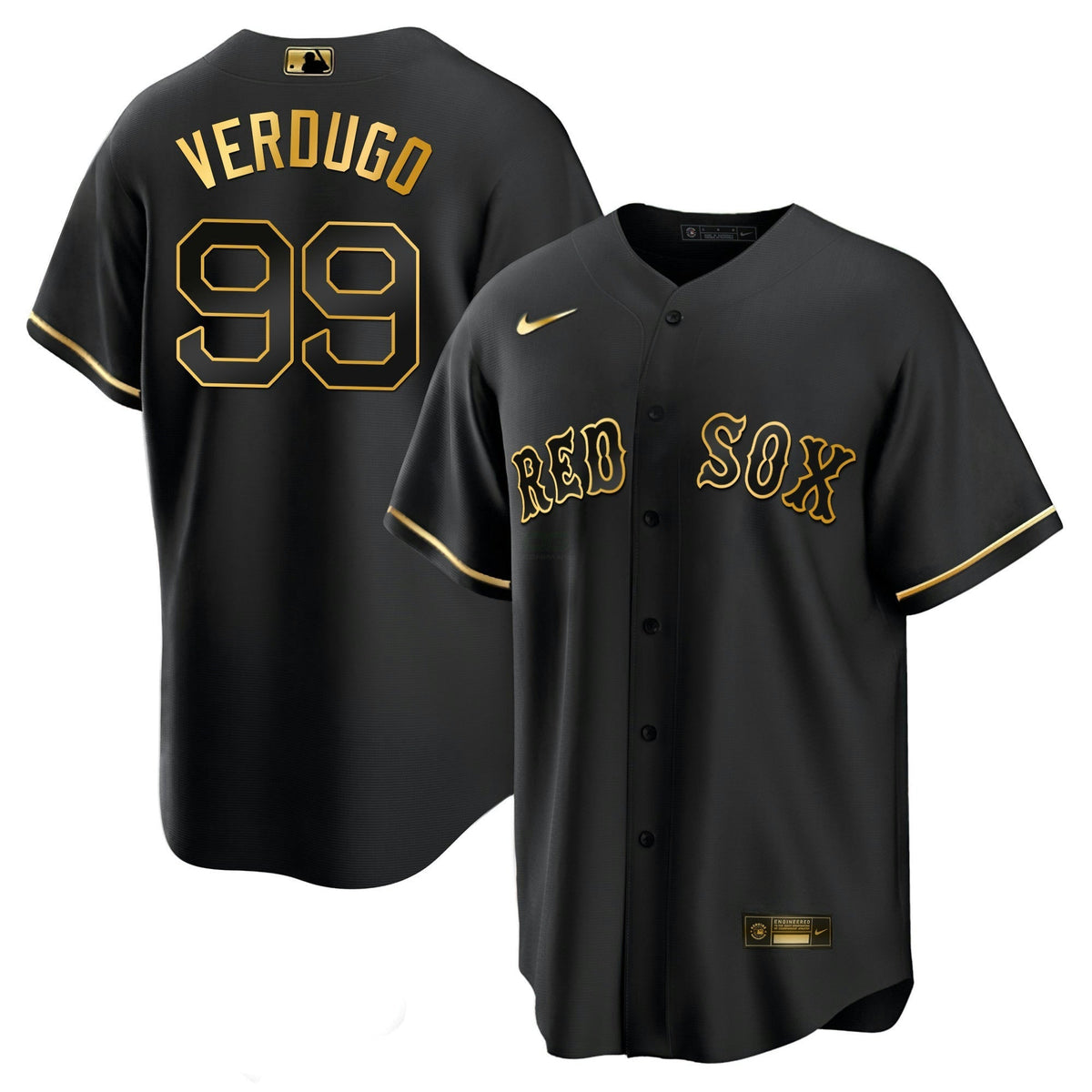 MLB Men’s Boston Black Limited & Gold Jersey