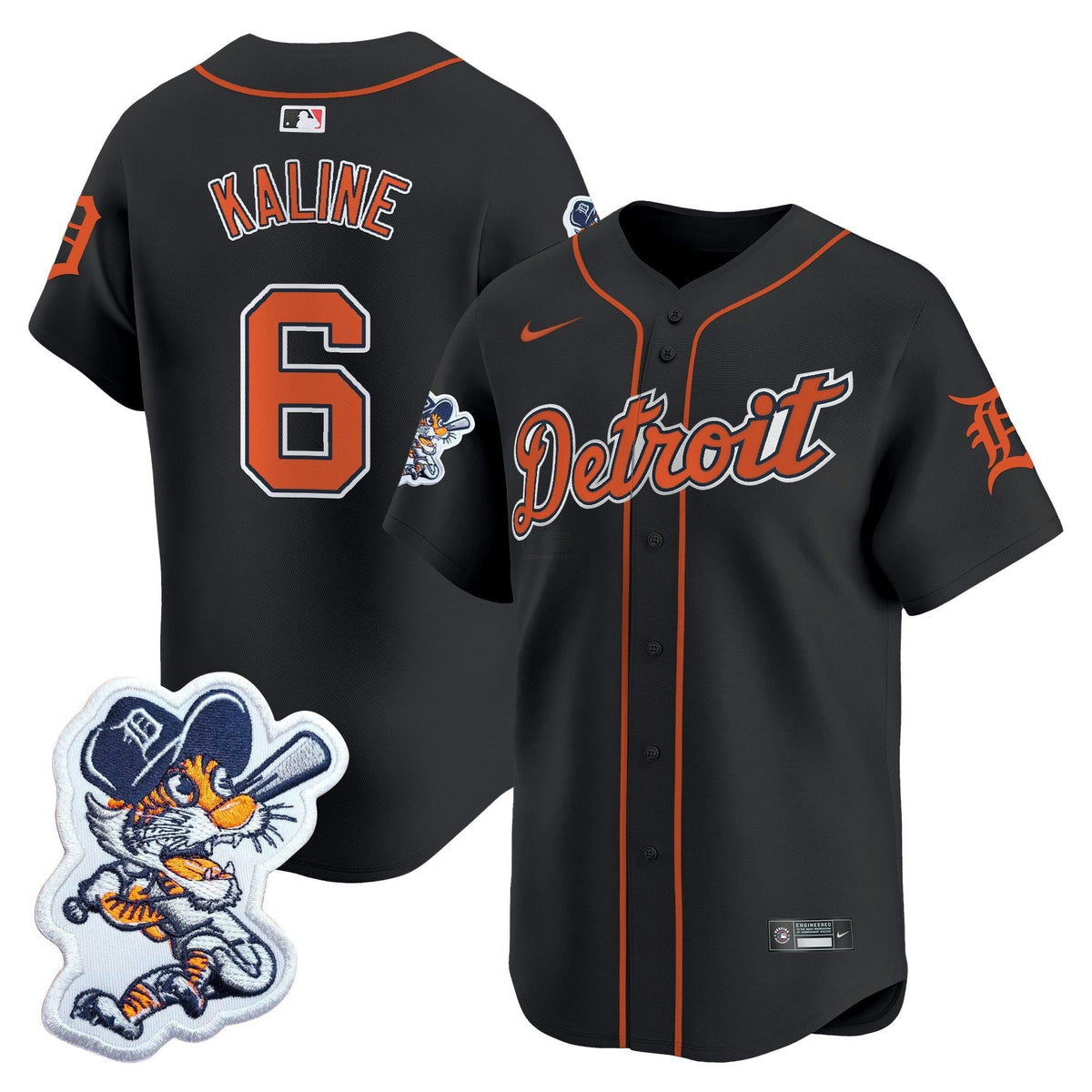 MLB Men’s Detroit Paws Patch Vapor Premier Limited Jersey