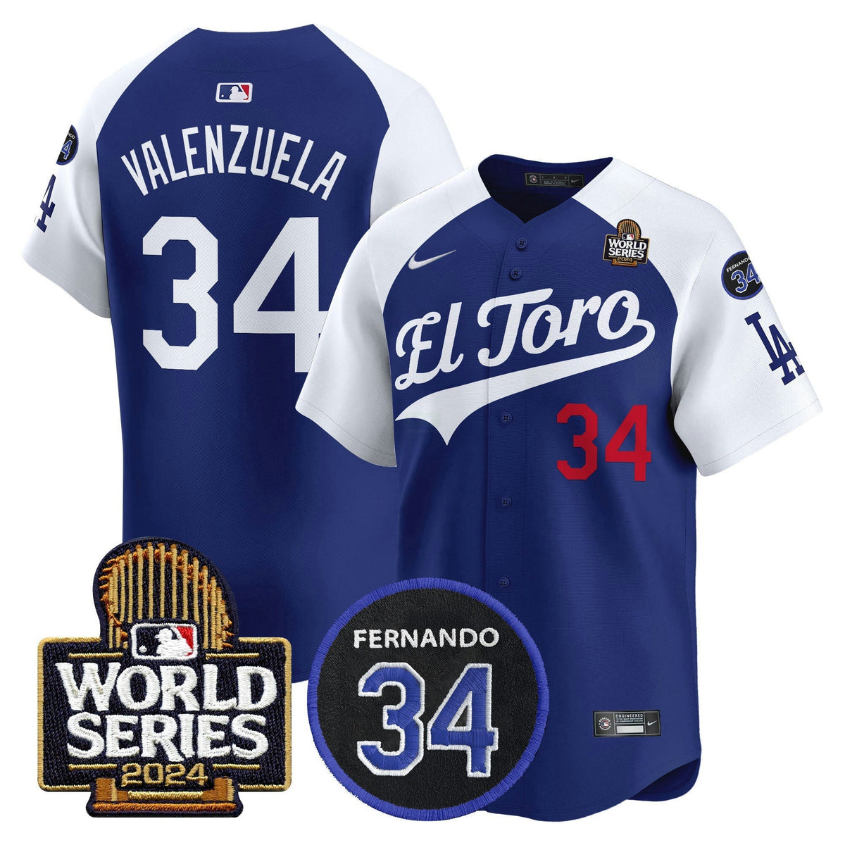 MLB Men’s El Toro 2024 World Series Patch Vapor Premier Limited Jersey
