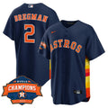 MLB Men’s Houston Alternate Navy Blue 2022 Champions Limited Player Jersey