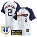 MLB Men’s Houston Jackie Robinson Breaking Barriers Patch Vapor Premier Limited Jersey