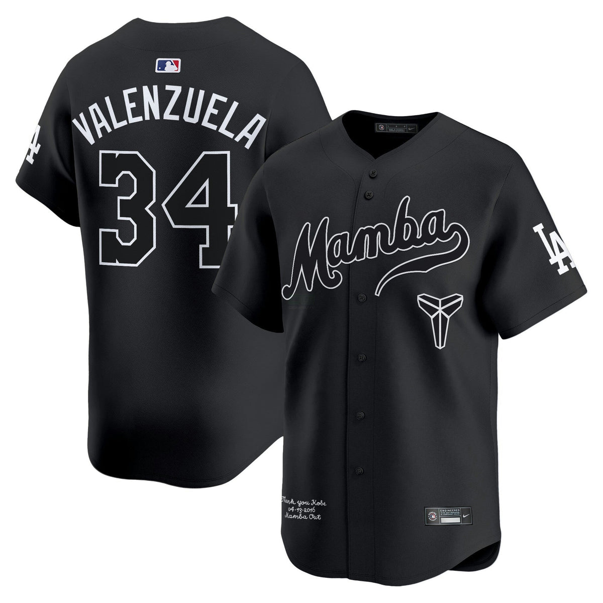 MLB Men’s Kobe Bryant Mamba Vapor Premier Limited Jersey