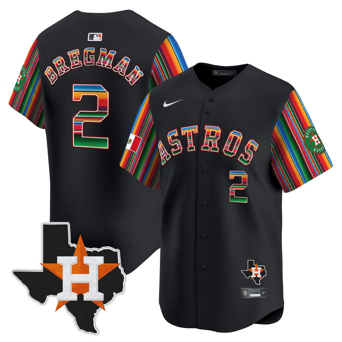 MLB Men’s Mexico Texas Patch Vapor Premier Limited Jersey V5