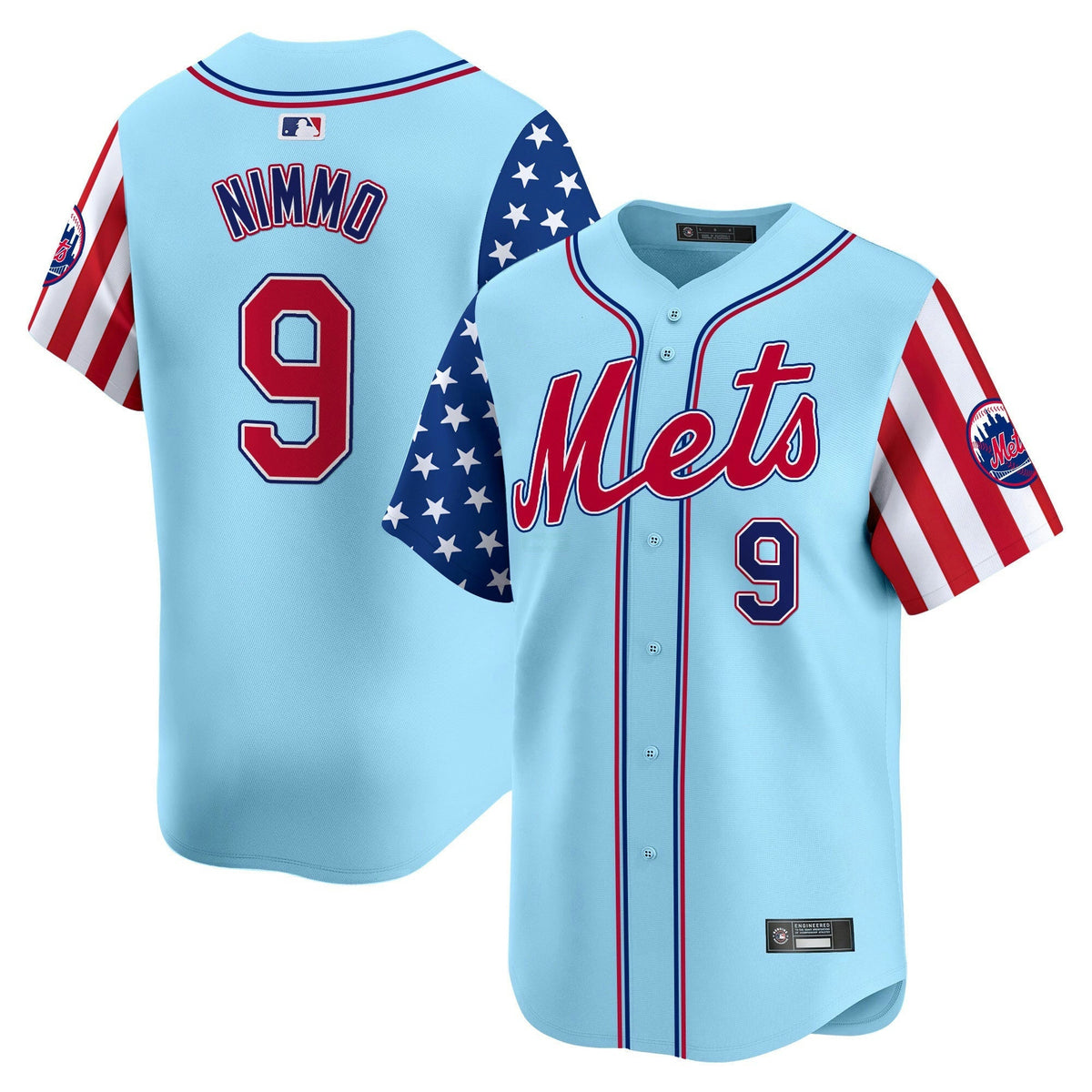 MLB New York Mets Men’s New York 2025 Independence Day Vapor Premier Limited Jersey