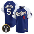 MLB Men’s Vin Scully Patch Gold Trim Vapor Premier Limited Jersey