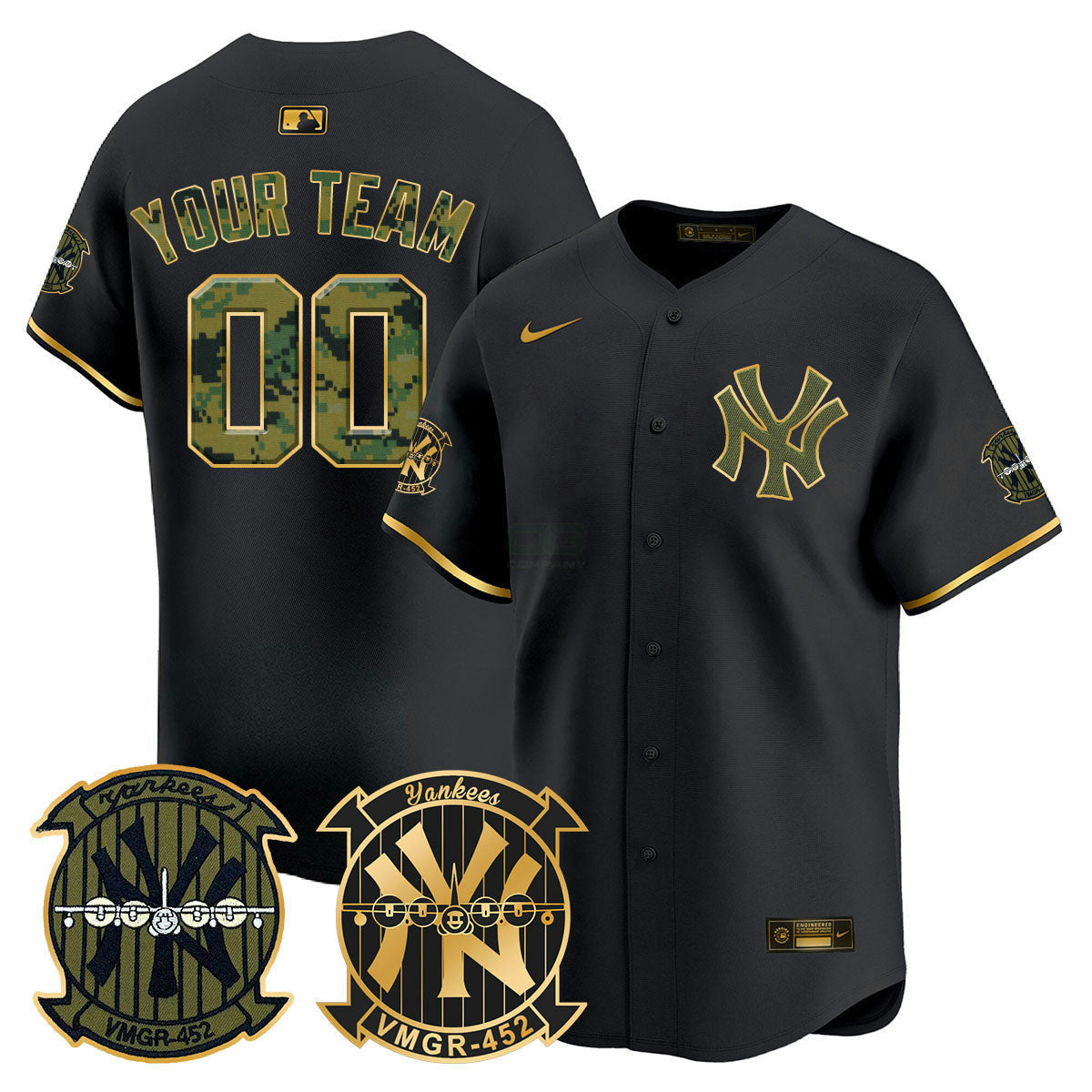MLB New York Woodland USMC Alternate Vapor Premier Limited Jersey