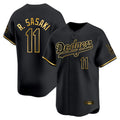 MLB Roki Sasaki Los Angeles Black Gold Jersey - Black Gold