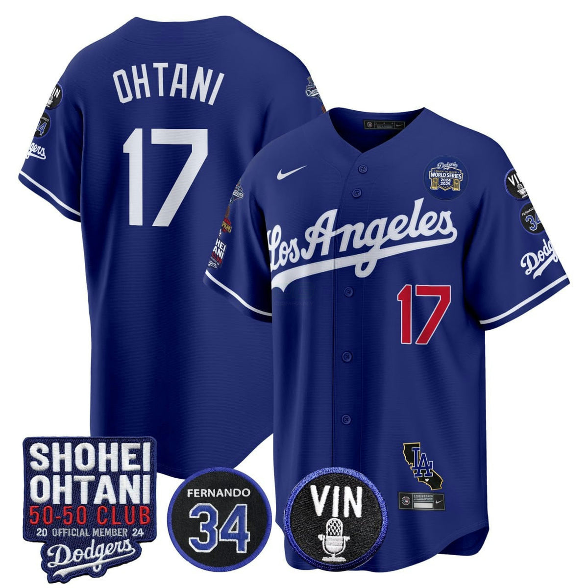 MLB Shohei Ohtani Los Angeles Royal Blue Blue Jersey - Royal Blue Blue