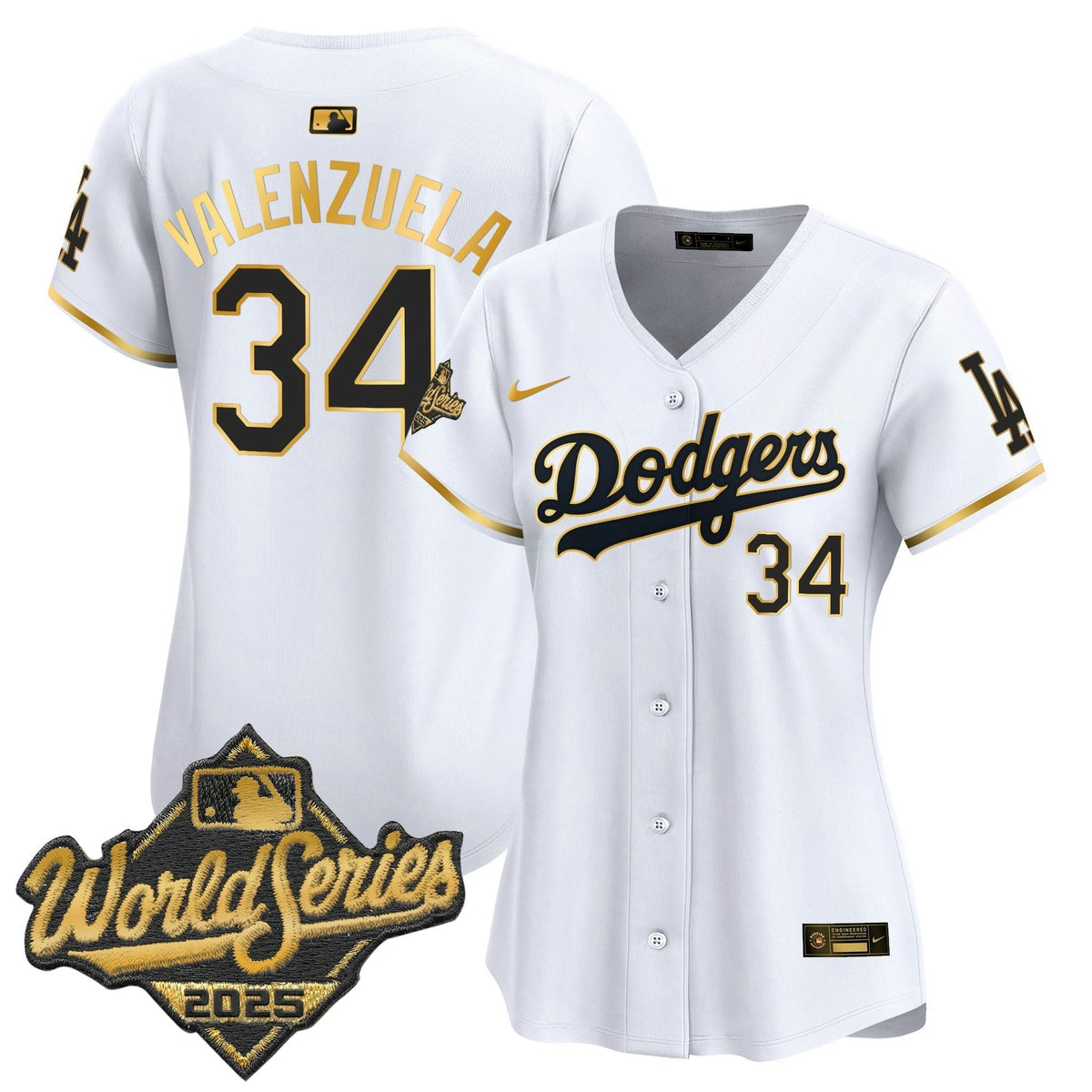 MLB Women’s 2025 World Series Gold Trim Vapor Premier Limited Jersey
