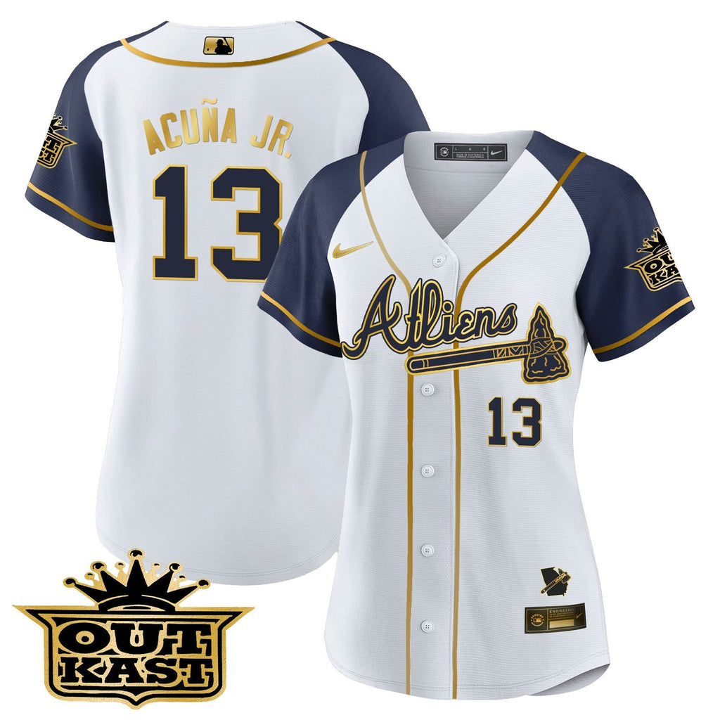 MLB Women’s Atlanta Atliens Gold Alternate Jersey