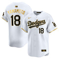 MLB Yoshinobu Yamamoto Los Angeles White Gold Jersey - White Gold