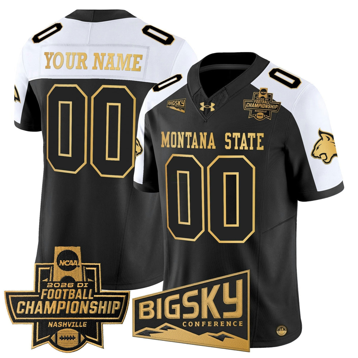 NCAA 2026 Football Championship Gold Vapor Limited Jersey - Custom