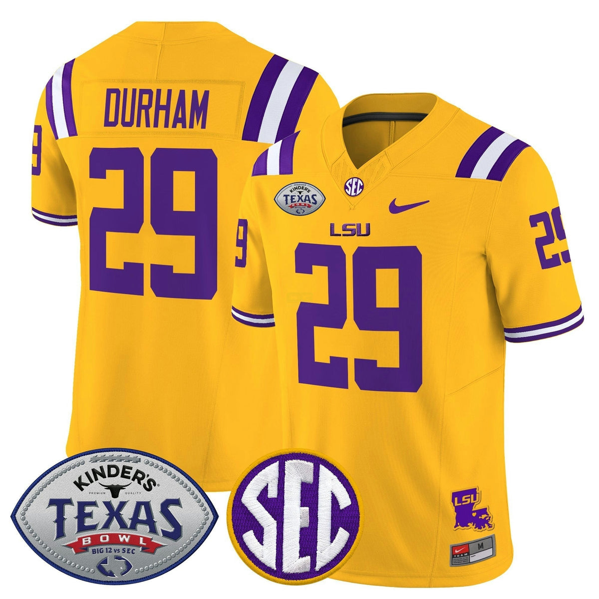 NCAA LTigers 2025 Texas Bowl Vapor Limited Jersey