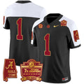 NCAA Nick Saban 7x Champions Patch Gold Trim Jersey