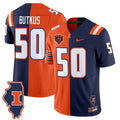 NCAA Illinois Fighting Illini Split Vapor Limited Jersey