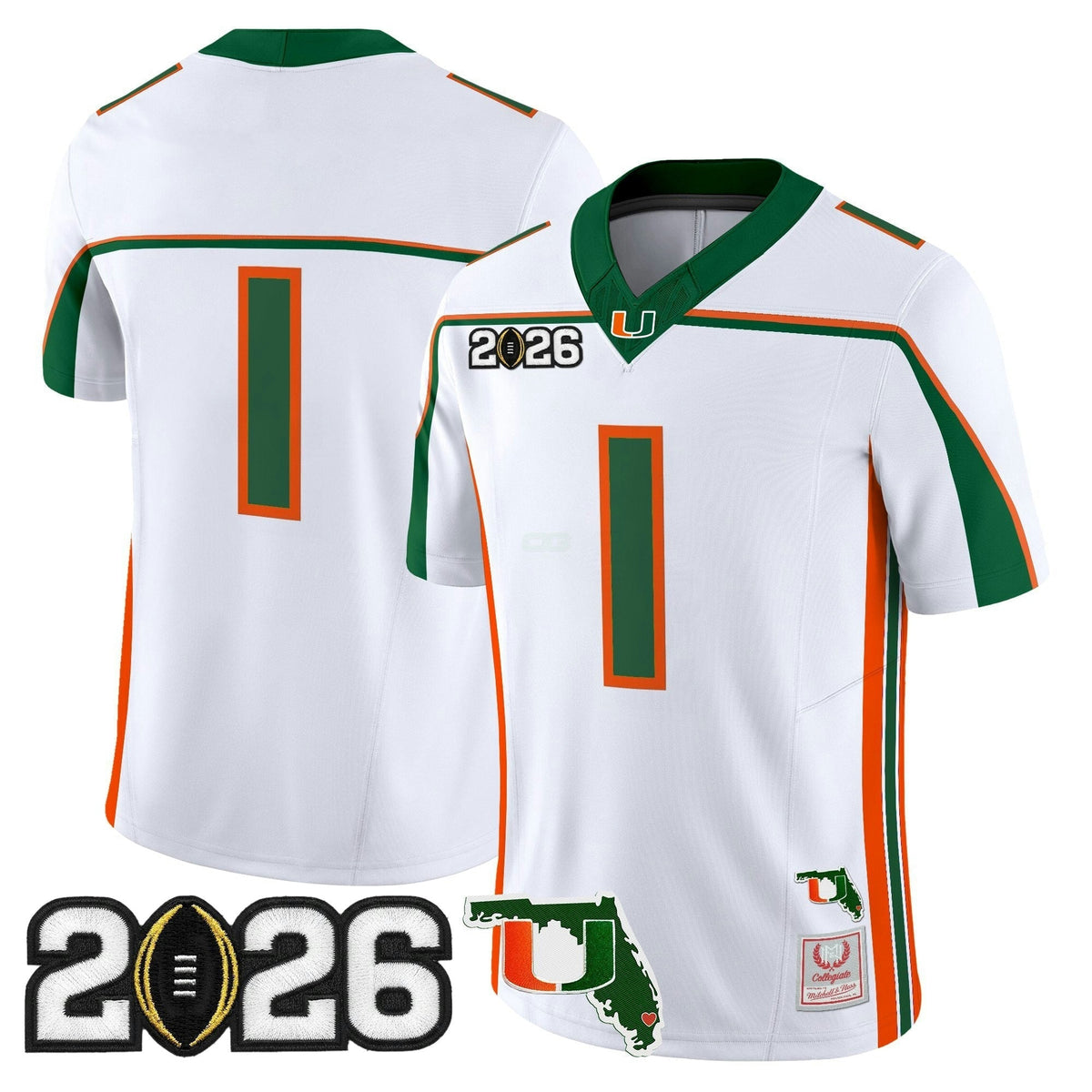 NCAA Throwback Vapor Limited Jersey - 2026 College Football Playoff Final & Florida Patch