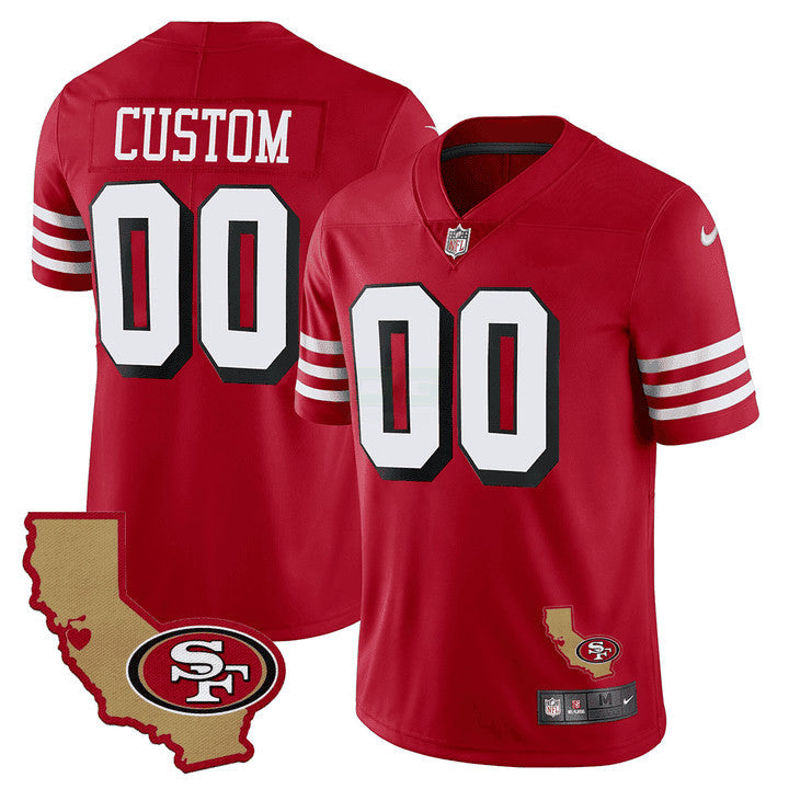 NFL 1994 California State Map Patch Throwback Jersey