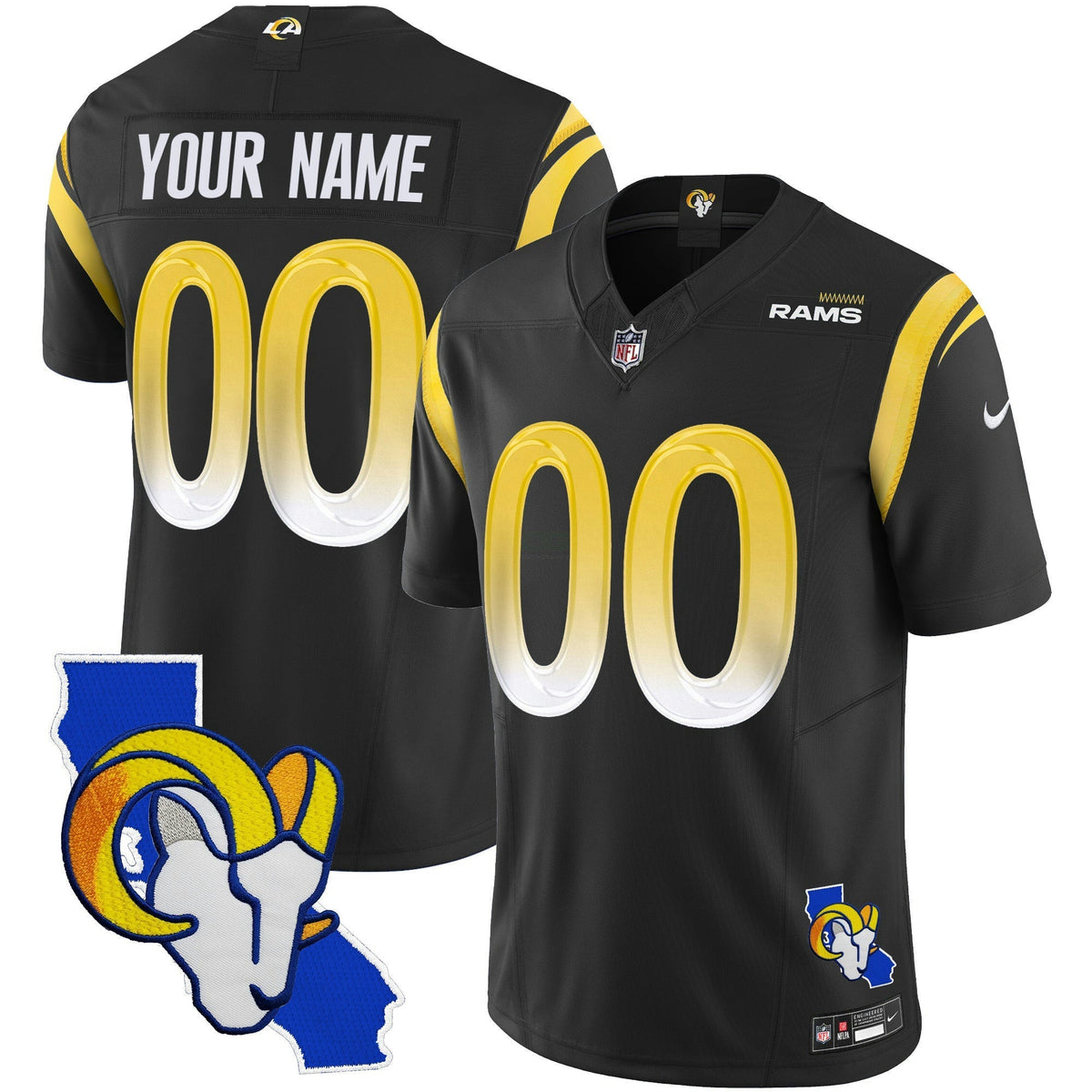 NFL California Patch Vapor Limited Jersey