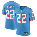 NFL Derrick Henry Tennessee Oilers Throwback Light Blue Jersey