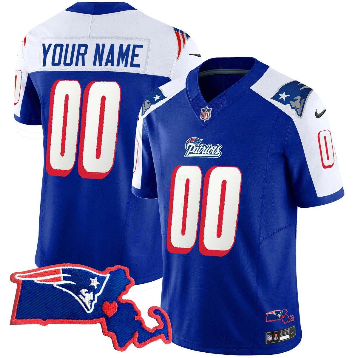NFL Massachusetts Patch Vapor Jersey