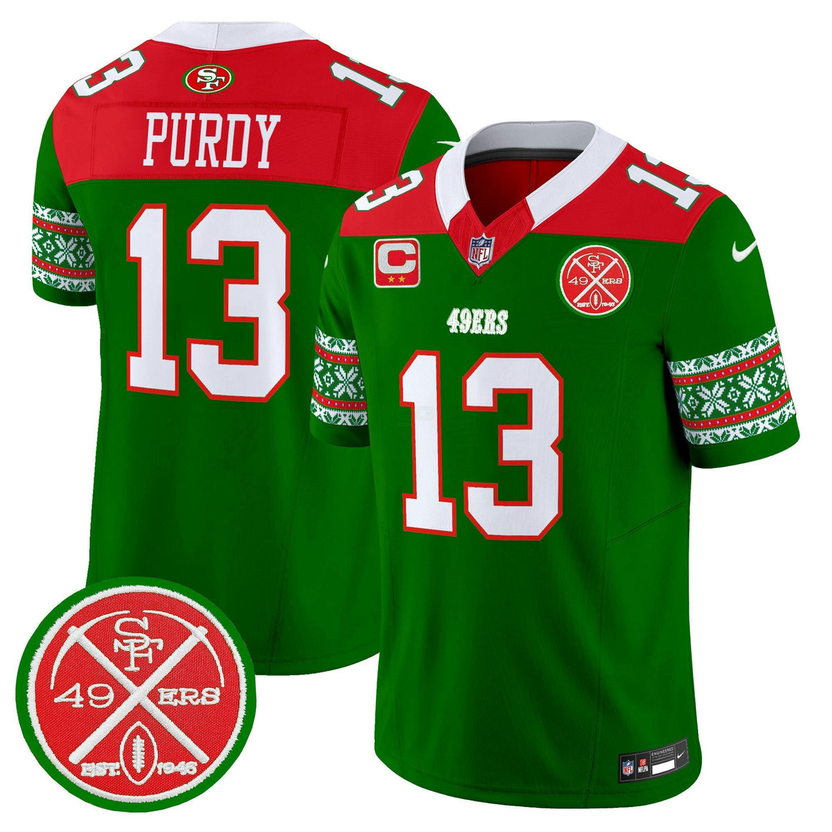 NFL Men’s 2024 Christmas Vapor Limited Jersey