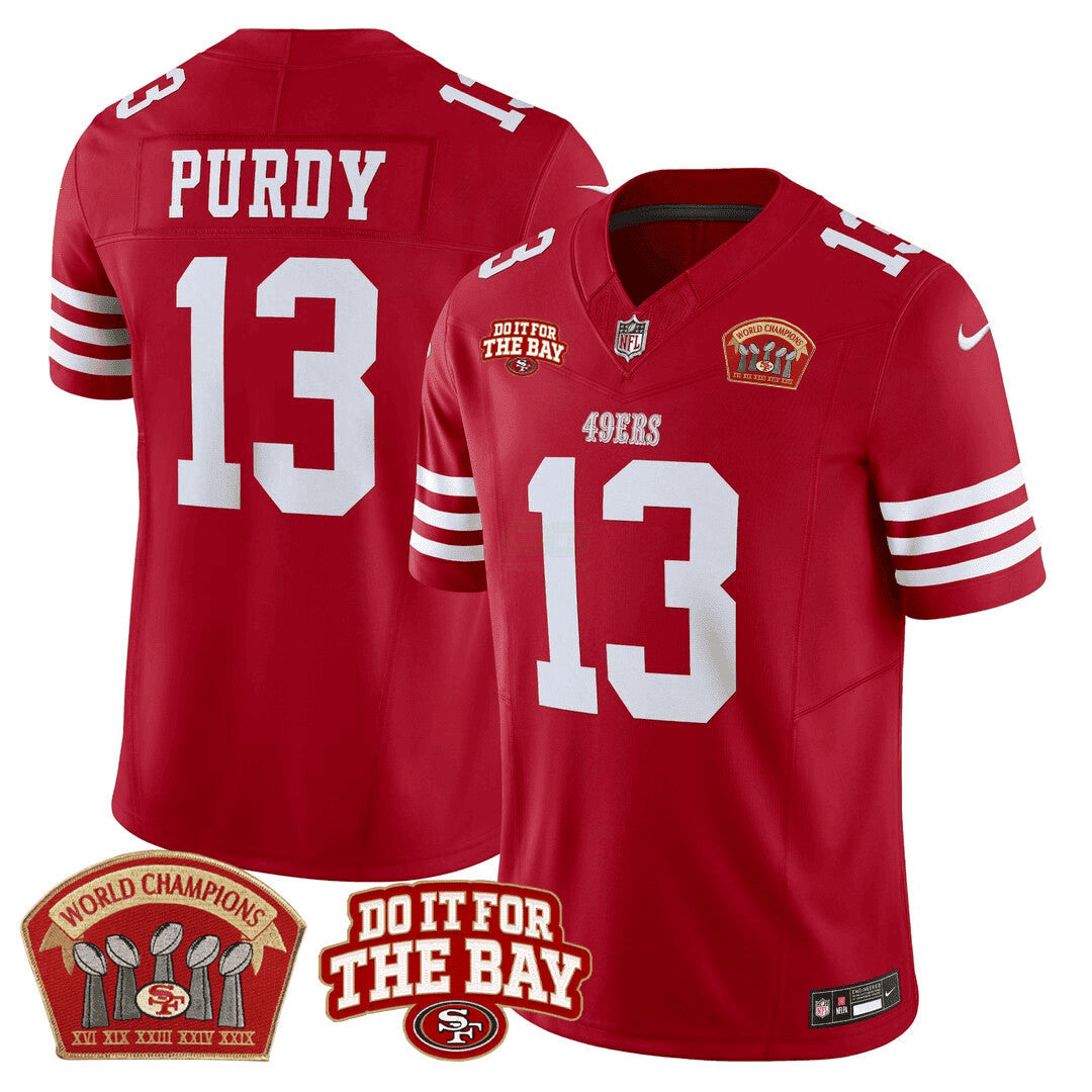 NFL Men’s 5x World Champions & “Do It For The Bay” Patch Limited Jersey