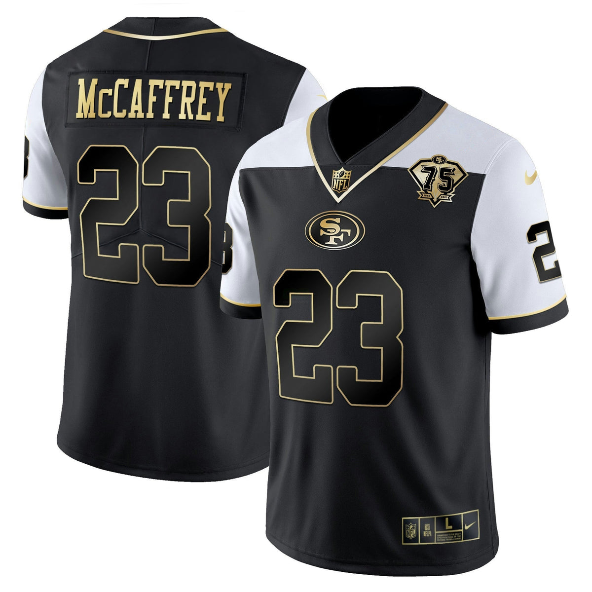 Jersey NFL Men’s 75th Anniversary Patch Vapor RFLCTV Gold