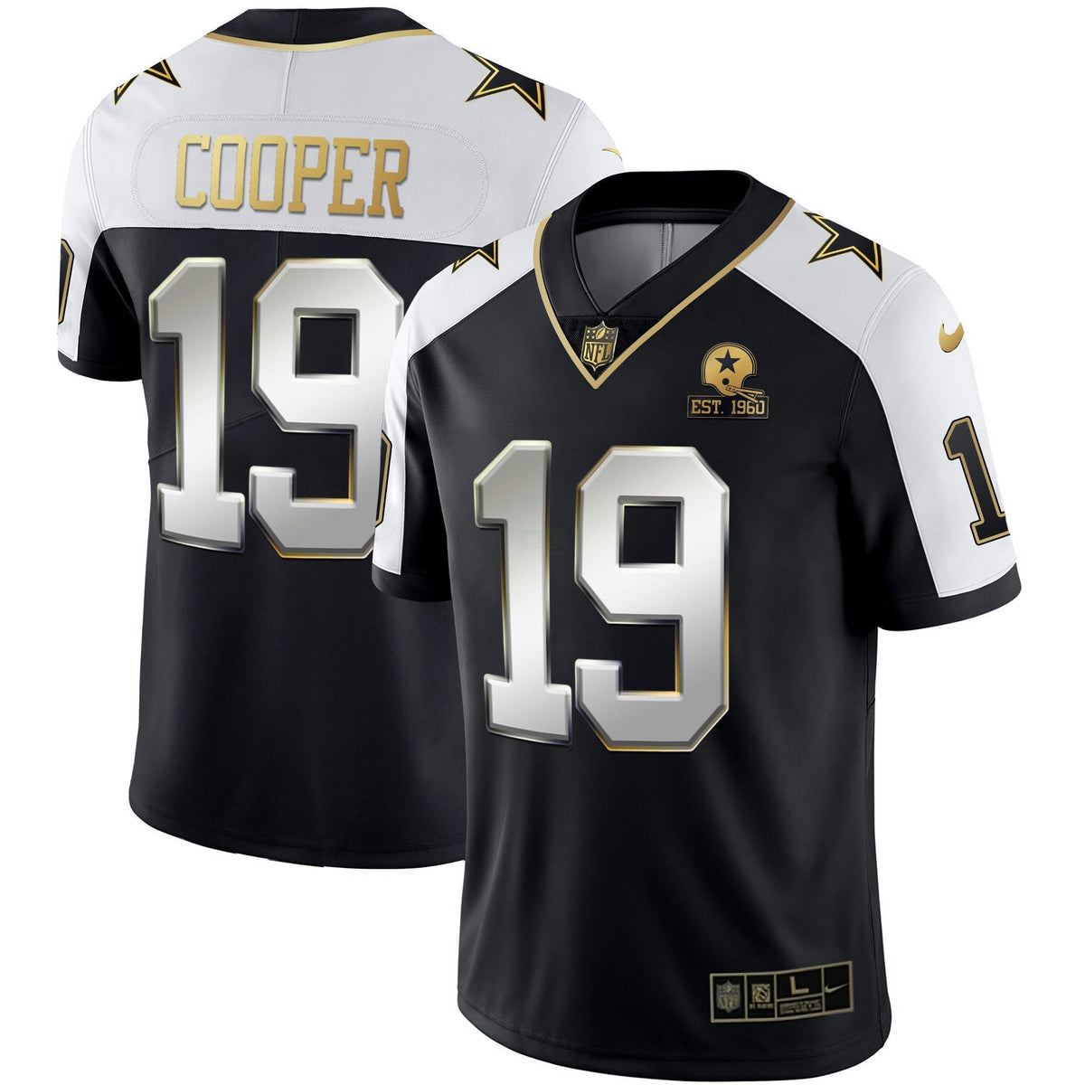 Jersey NFL Men’s Alternate Vapor Black Gold & Navy Blue Gold Limited