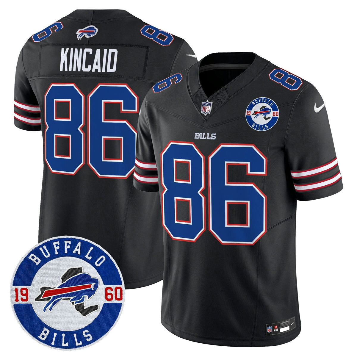 NFL Men’s Buffalo 2024 Vapor Limited Jersey – Est. 1960 Patch