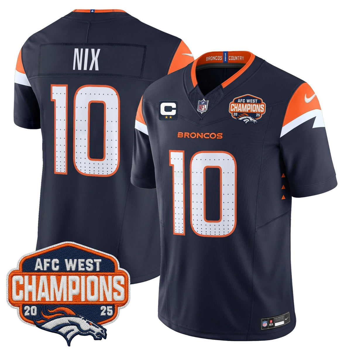 NFL Men’s Denver 2025 AFC West Division Champions Vapor Limited Jersey