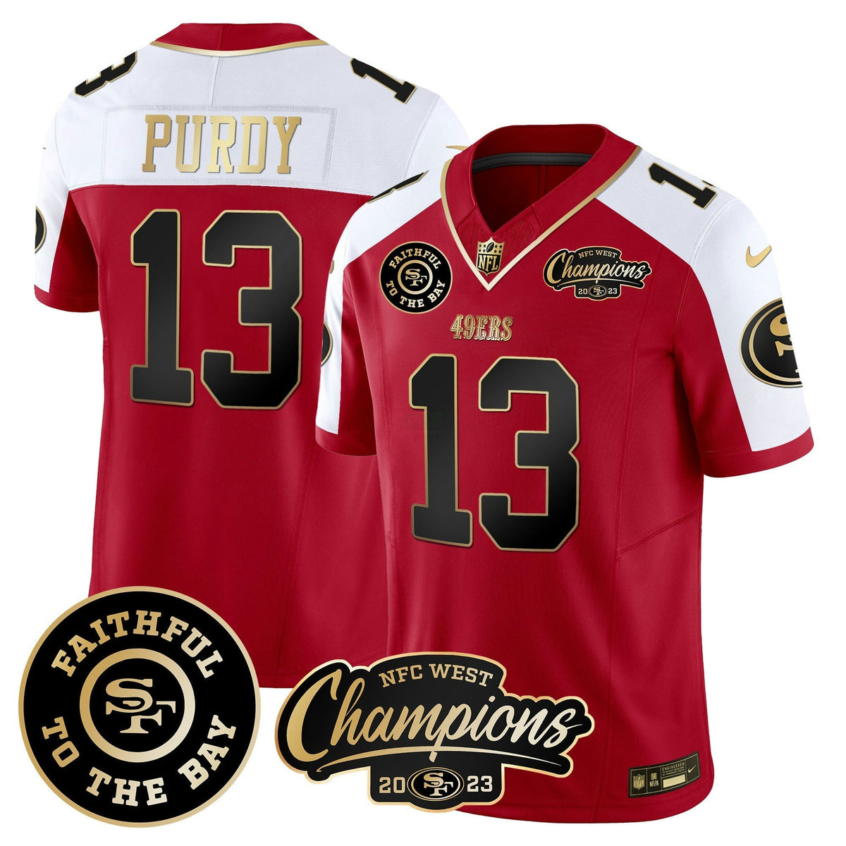 NFL Men’s Faithful & 2023 NFC West Champions Patch Vapor Jersey