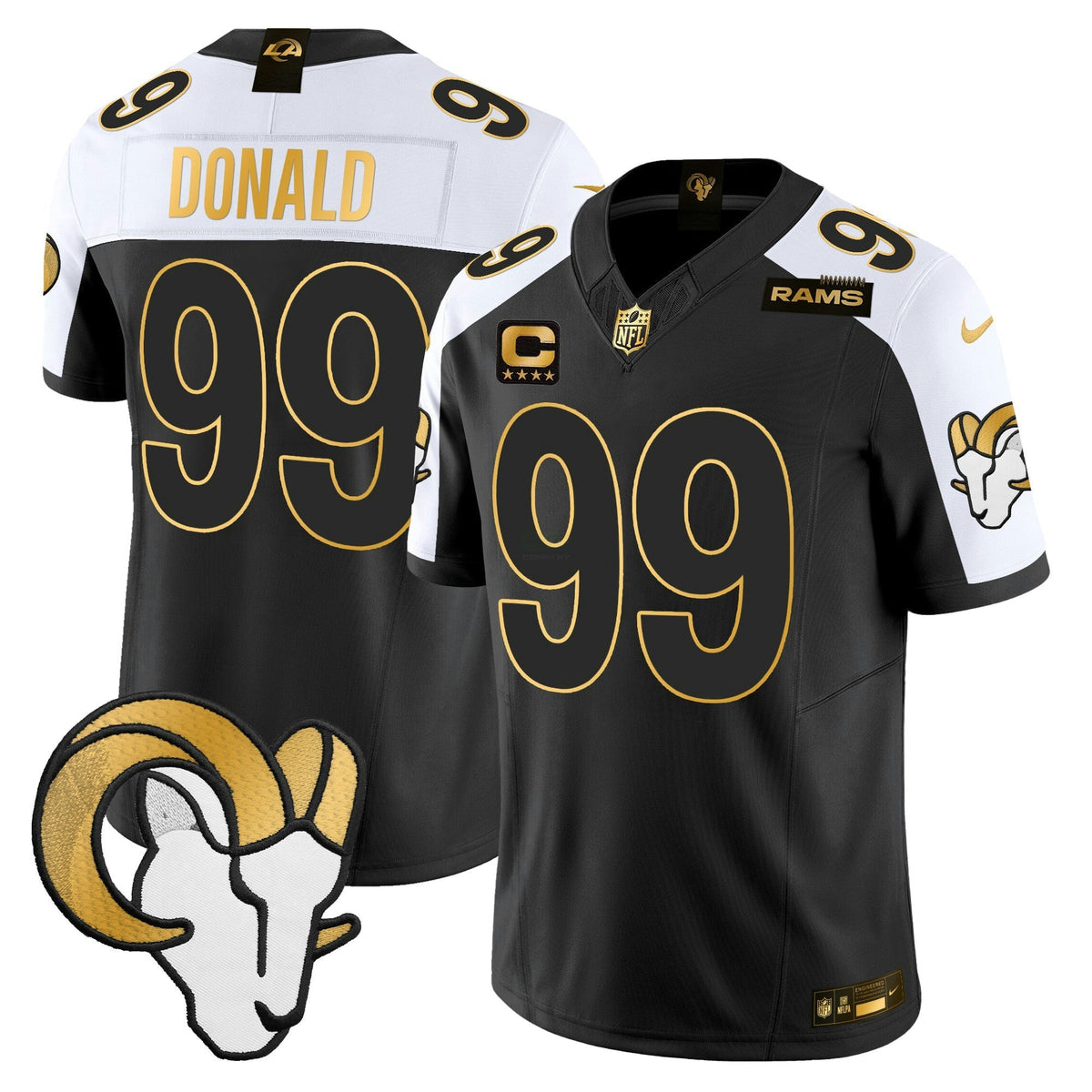 NFL Men’s Los Angeles 2024 Gold Vapor Limited Jersey