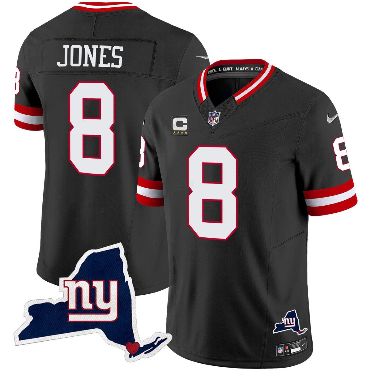NFL Men’s New York State Map Patch Limited Jersey V2