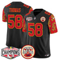 NFL Men’s Super Bowl LIX Style 2024 AFC West Division Champions Patch Vapor Limited Jersey