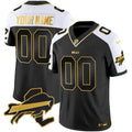 NFL New York Patch Gold Vapor Limited Jersey