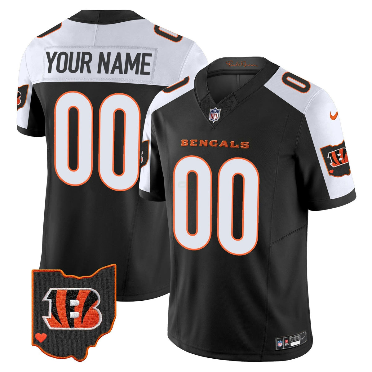 NFL Ohio Patch Vapor Limited Jersey
