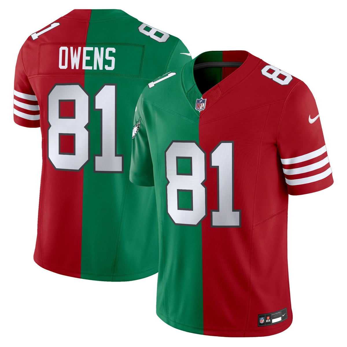 NFL Terrell Owens Split Vapor Limited Jersey - 49ers - Eagles