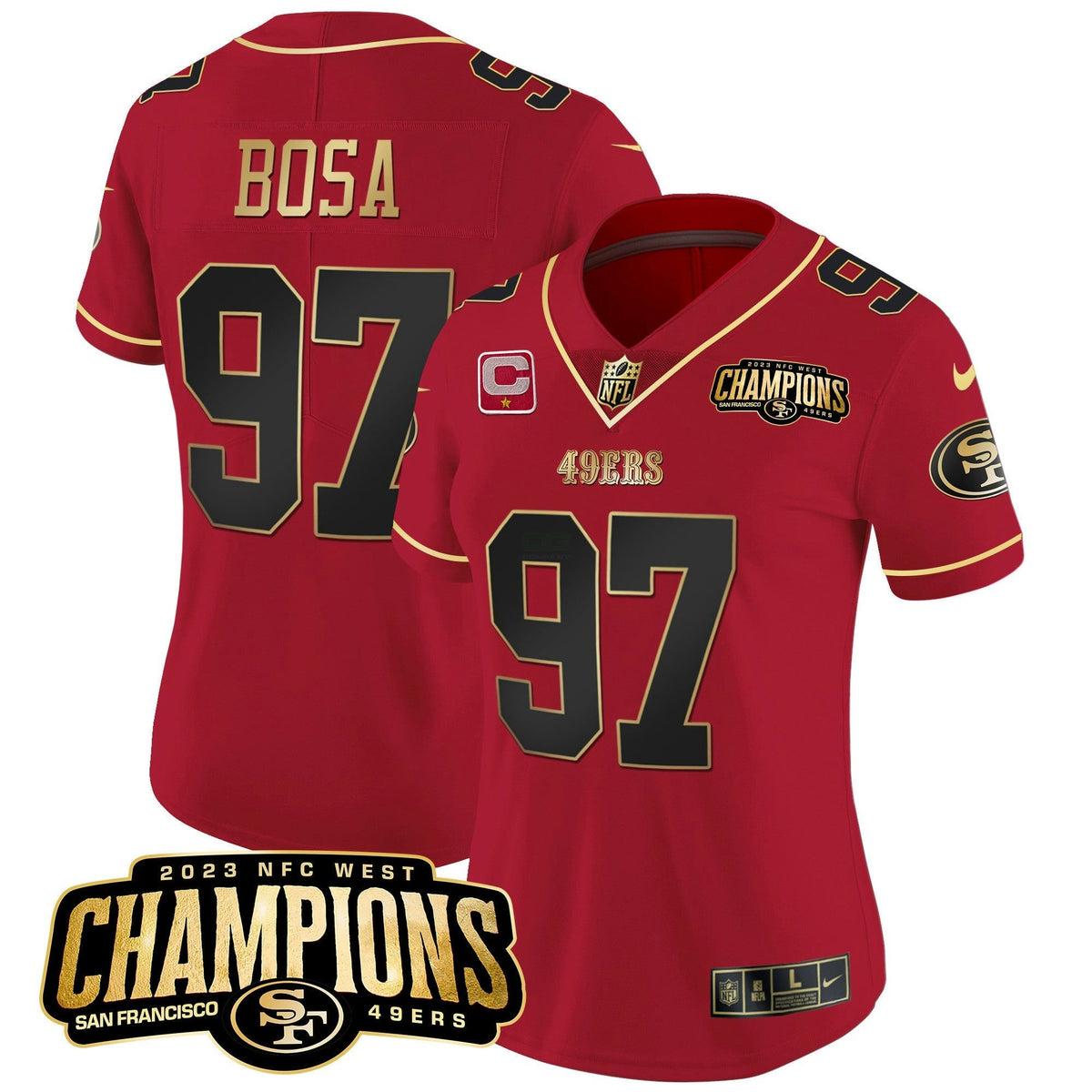 NFL Women’s 2023 NFC West Champions Patch Vapor Jersey V2