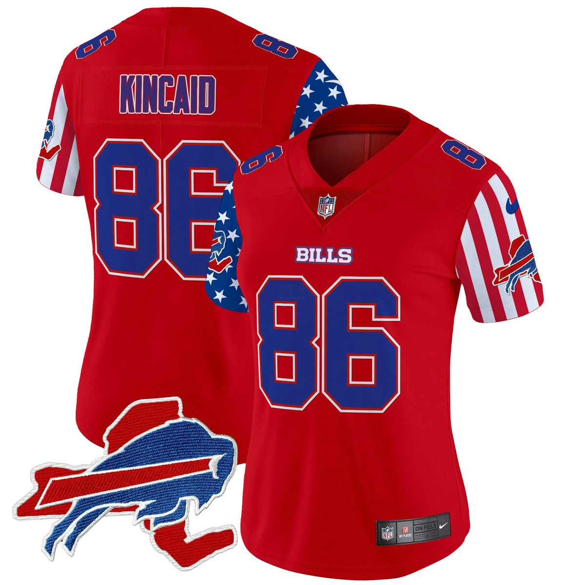 NFL Buffalo Bills Women’s 2025 Independence Day Vapor Premier Limited Jersey