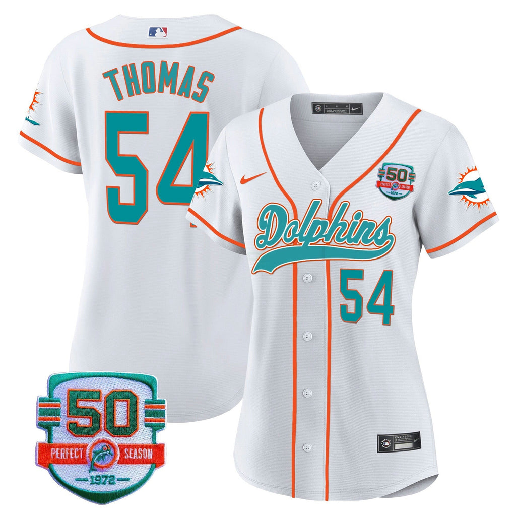NFL Women’s 50th 1972 Perfect Season Patch Jersey