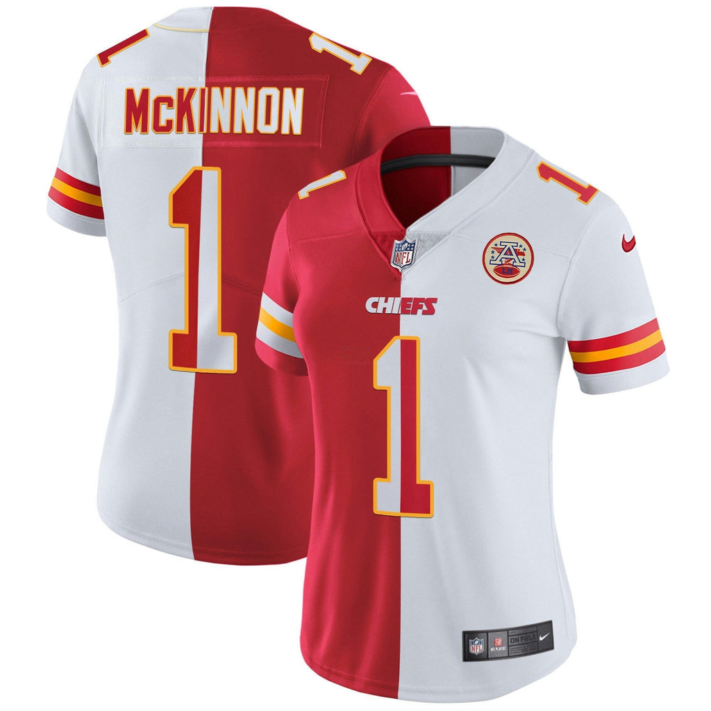 Jersey NFL Kansas City Chiefs Women’s White Gold & Black Gold