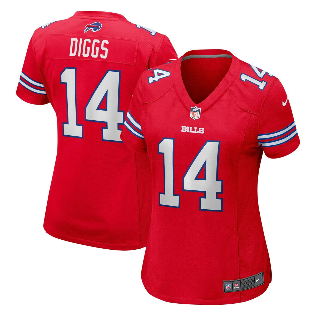NFL Women’s Buffalo Stefon Diggs Red Jersey - Stefon Diggs